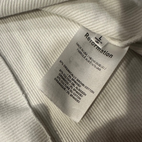 Reformation Cropped Tank - White - Picture 7 of 7